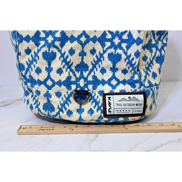 Kavu Free Range Backpack Blue White Aztec Design Outdoor main image 7